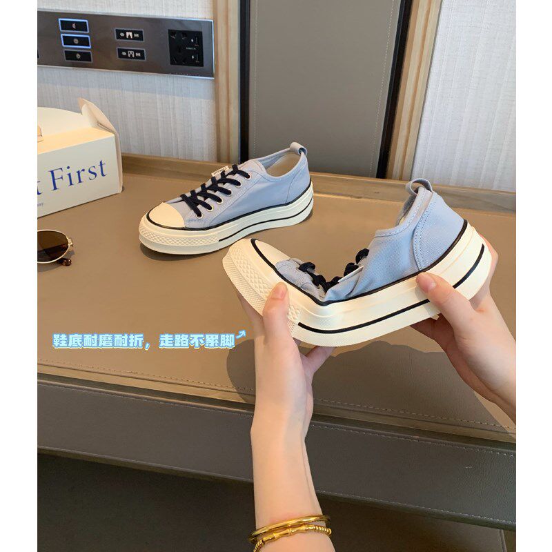 女大童浅蓝色帆布鞋2025春夏季新款青少年一脚蹬软底W板鞋学生球,童鞋/婴儿鞋/亲子鞋,板鞋,淘宝优惠券,粉丝福利购,淘宝优惠卷