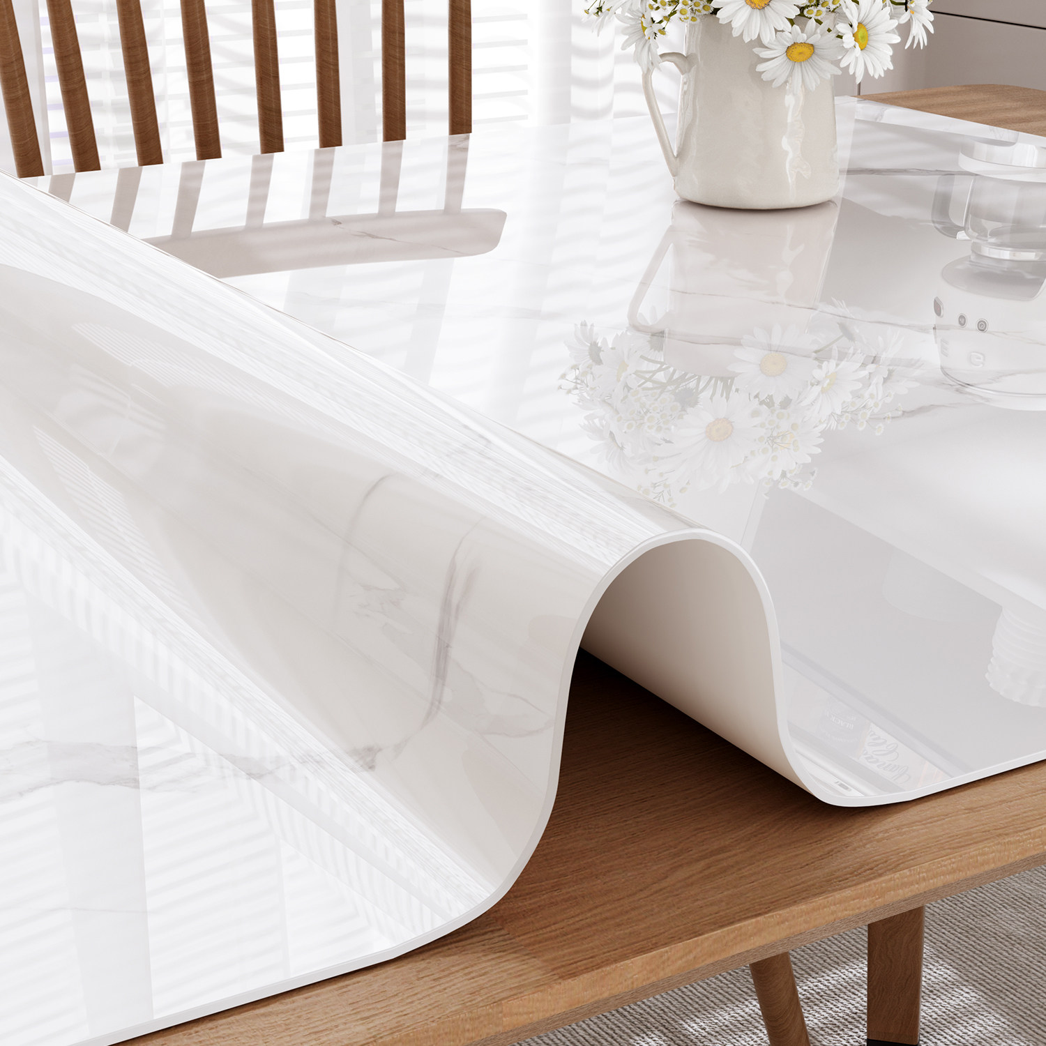 桌布防水防油免洗防烫pvc餐桌垫隔热耐高温轻奢高级感桌面保护垫,居家布艺,桌布,淘宝优惠券,粉丝福利购,淘宝优惠卷