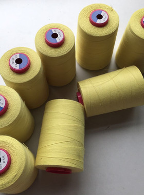 303芳纶缝纫线黄色防火线耐温拉力强劳保用品手套服饰阻燃线