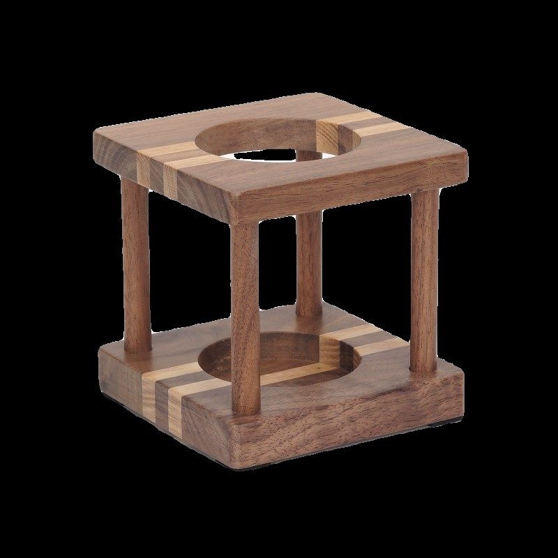 啡木黑胡桃木咖啡手磨收纳架磨豆机专用支架咖啡配件多用收纳支架