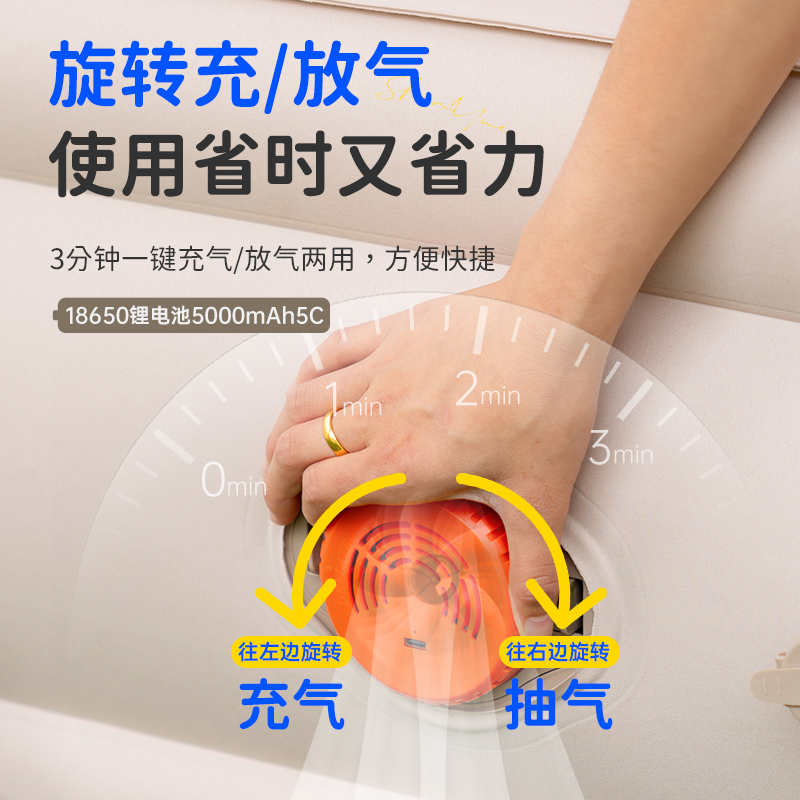 山约拉丝充气床垫帐篷户外趣露营弹丝云床野营家用打地舖充气垫床