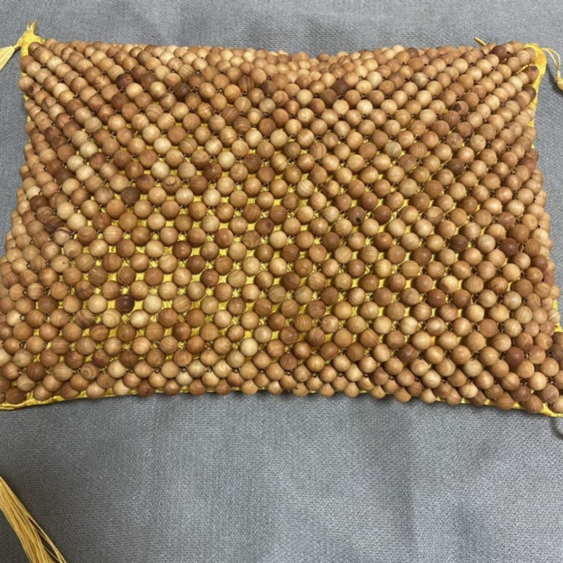 崖柏木刨花香粉枕头靠垫抱枕颈椎枕助眠安神修复颈椎