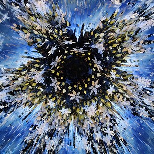 魔棱高端三棱镜万花筒 雪落治愈型玄关通用摆件送礼臻品创意礼品