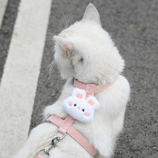 猫咪牵引绳防走丢可调节遛猫绳子翅膀幼猫外出用胸背带宠物狗用品