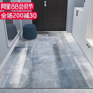 极简轻奢进门地垫可擦洗pvc入户门脚G垫皮革防水防油免洗地毯家用