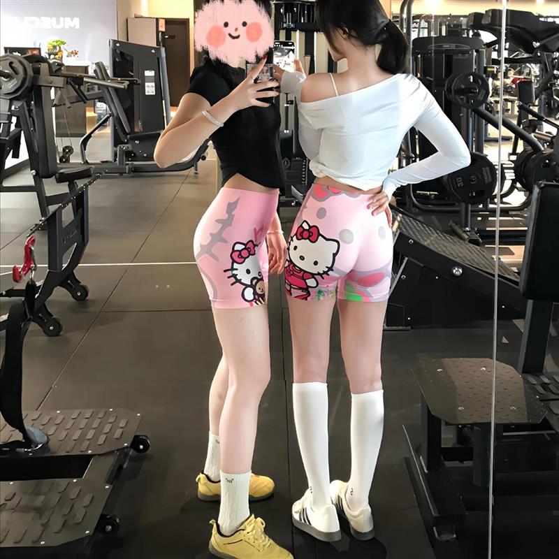 helloKitty瑜伽裤女夏薄