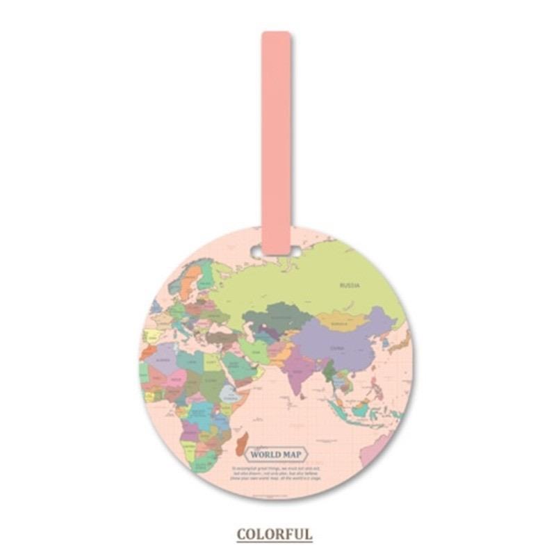 行李箱挂件PVC世界地图款