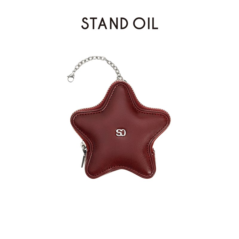 韩国STAND OIL星星舱钥匙扣Breezy Bag布里兹红色挂饰星星挂件韩