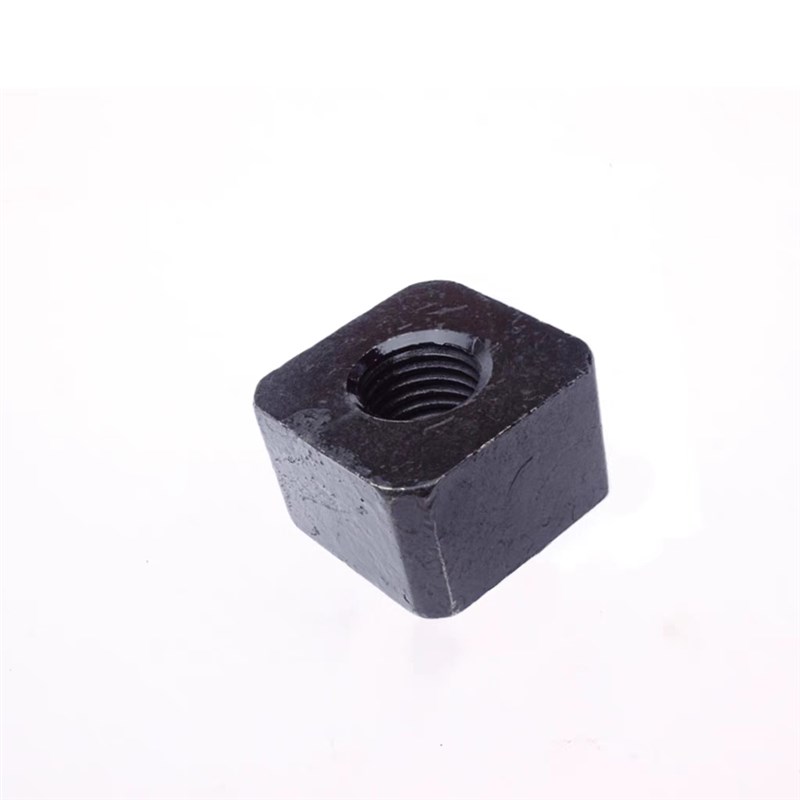 新品铁本色焊接母四方螺母圆柱罗母方块螺丝帽方型罗帽加厚M8-M30