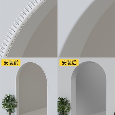 PVC圆弧阳角条可弯弧形护角条垭口拱门转角石膏装饰pu阴阳角线条