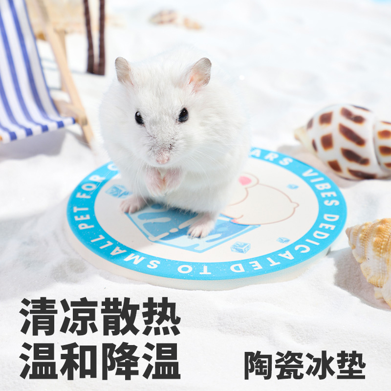 仓鼠降温用品夏天散热板水晶冰垫兔子凉席铝板冰床金丝熊消暑用品