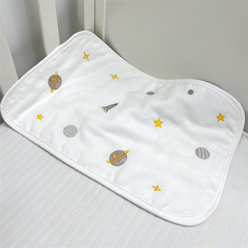 新生婴儿低枕头0-12月纯棉纱吸汗透气初生宝宝云片枕垫巾防吐奶巾