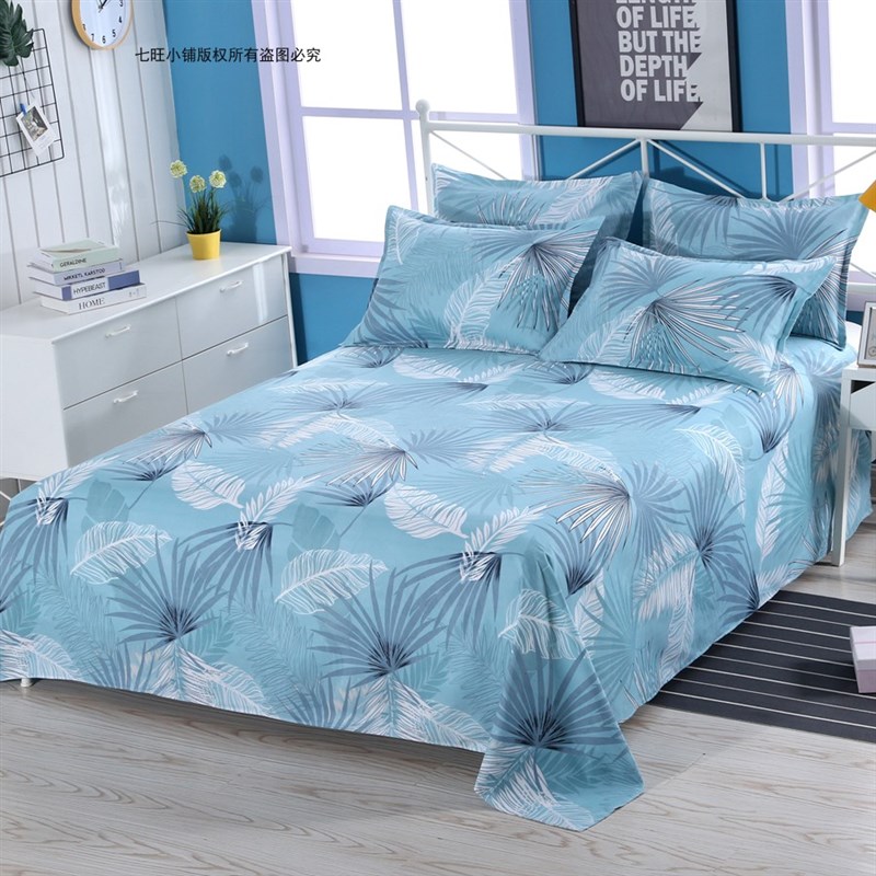 床单单件单人双人学生宿舍床1.8米男女1.5m网红儿童磨毛被单1.2夏