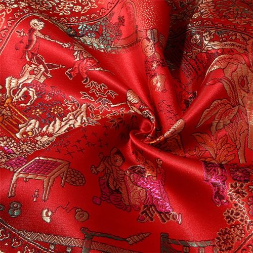 中式椅垫复古婚庆织锦缎坐垫绸缎海绵垫防滑垫实木丝绸沙发垫子