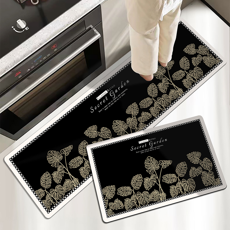 醇线时尚厨房专用地垫吸水矽藻泥家用防滑防摔可定制耐脏脚垫地毯