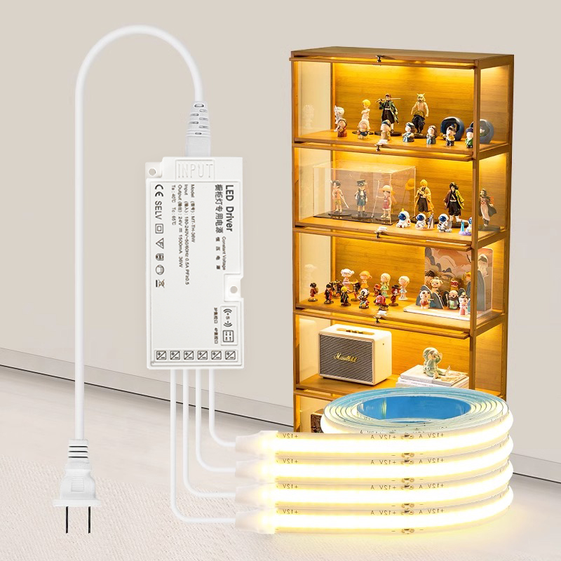 灯带自粘感应灯条橱柜酒柜手办展示柜led灯免开槽手扫极窄线条灯