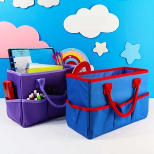 教具包收纳袋教师上课手提学生拎书大容量多功能美术工具牛津布