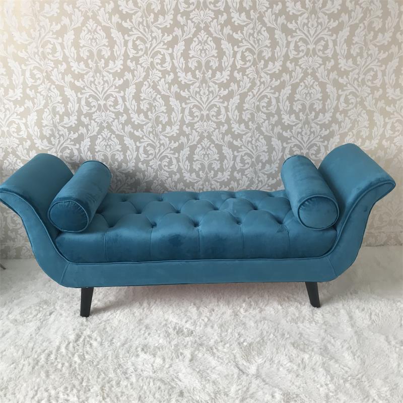 美式布艺床尾凳北欧简约卧室床边凳贵妃床尾沙发客厅衣帽间换鞋凳