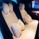 汽车坐垫冬季 通用粉色车内座椅垫子网红单片 毛绒加热简约女士四季