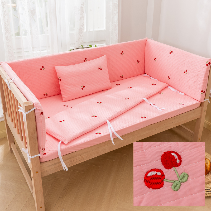 婴儿床床围软包防撞纯棉宝宝床上用品a类可拆洗儿童拼接床护栏围