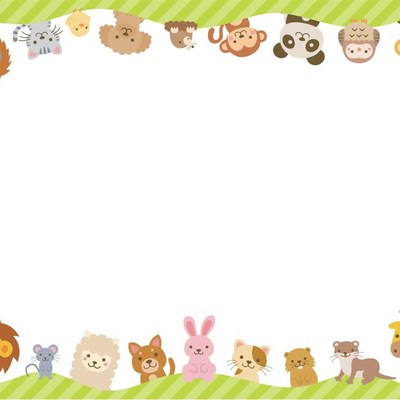 A4横板卡通彩色打印纸书信花纹图案花边纸幼儿园成长档案纸作文