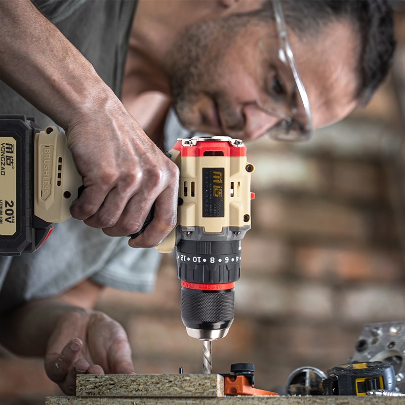 甬造锂电手钻冲击电钻纯铜无刷大钢炮家用工业级电动螺丝刀280180