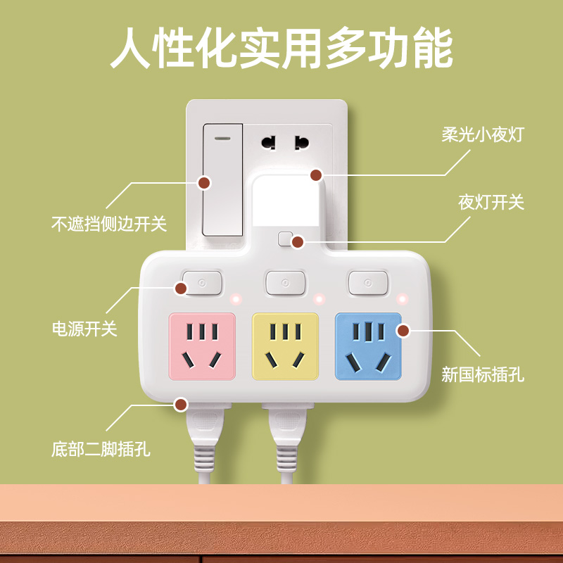 纯铜彩色多功能无线转换器