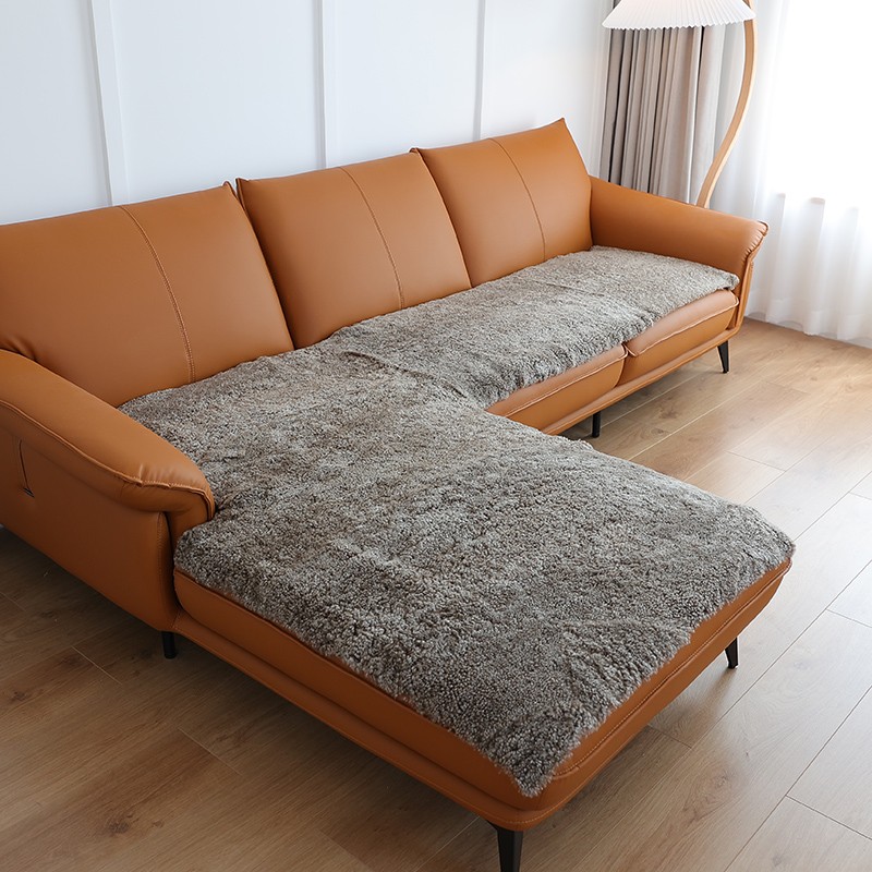 小沙卷毛沙发垫坐垫纯羊毛地毯飘窗垫阳台垫榻榻米垫定制羔羊毛垫