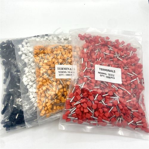 接线端子 冷压端头 双线管形预绝缘端头 TE4012 1000/包 紫铜