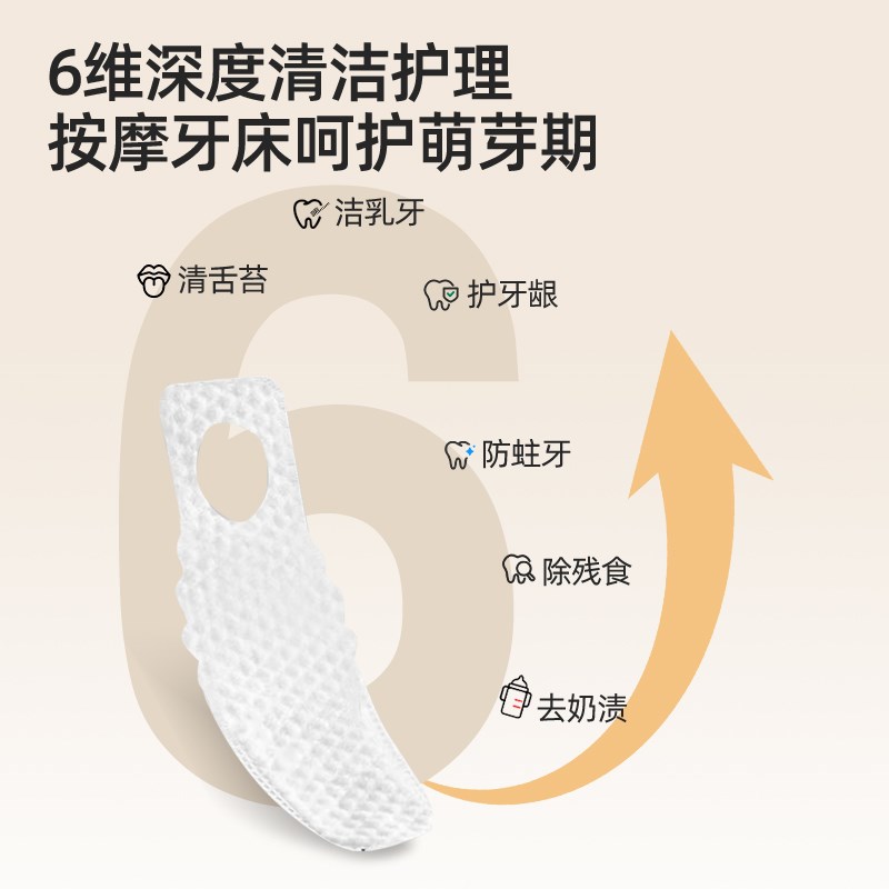 英国婴儿口腔清洁指套新生儿手指套宝宝护齿牙刷舌苔清洁器一次性