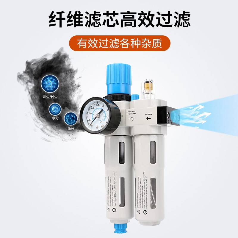 FESTO费斯托型FRC/LFR-1/4-MINI/MIDI高压16公斤调压阀油水分离器