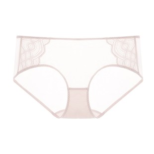 女夏 内裤 洛卡熙中腰包臀女士舒适纯棉底档平角裤 性感蕾丝透气薄款