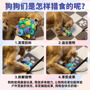 狗狗独处快乐漏食玩具球互动解压益智橡胶磨牙耐咬嗅闻垫 旺财