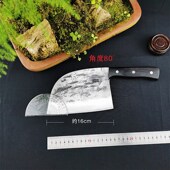 周大锤纯手工锻打夹钢菜刀家用切肉切片刀厨师专用菜刀超锋利铁刀