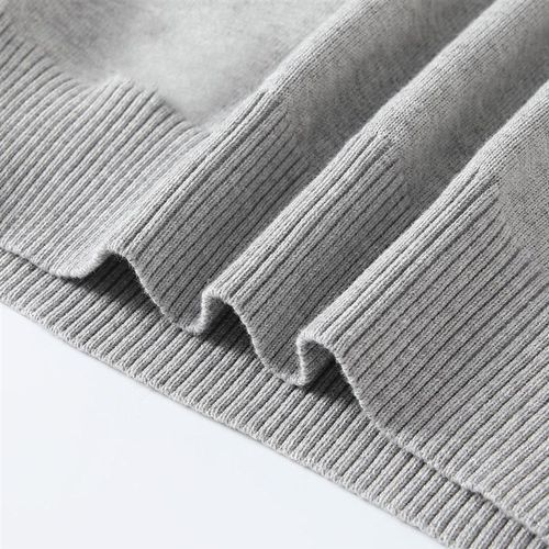 纯棉针织毛衣女半高领短款罩衫全棉中领打底线衫高级感气质冬季