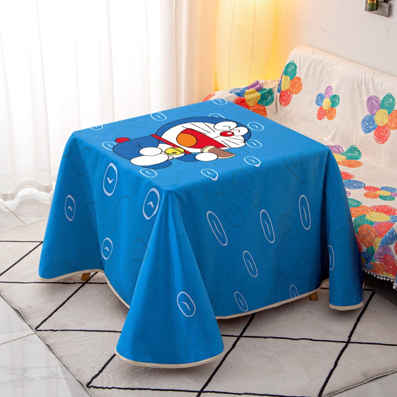 日式卡通烤火罩取暖罩套正方形电炉罩烤火桌子布新款冬季加厚家用