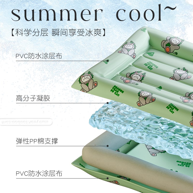 猫窝四季通用夏天冰窝降温猫窝狗窝睡觉垫子狗狗冰豆豆垫宠物用品