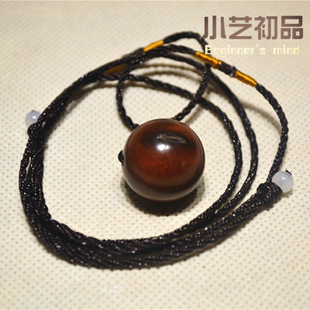 雷击枣木吊坠项链天圆地方儿童小孩女士宝宝平安护身挂件随身