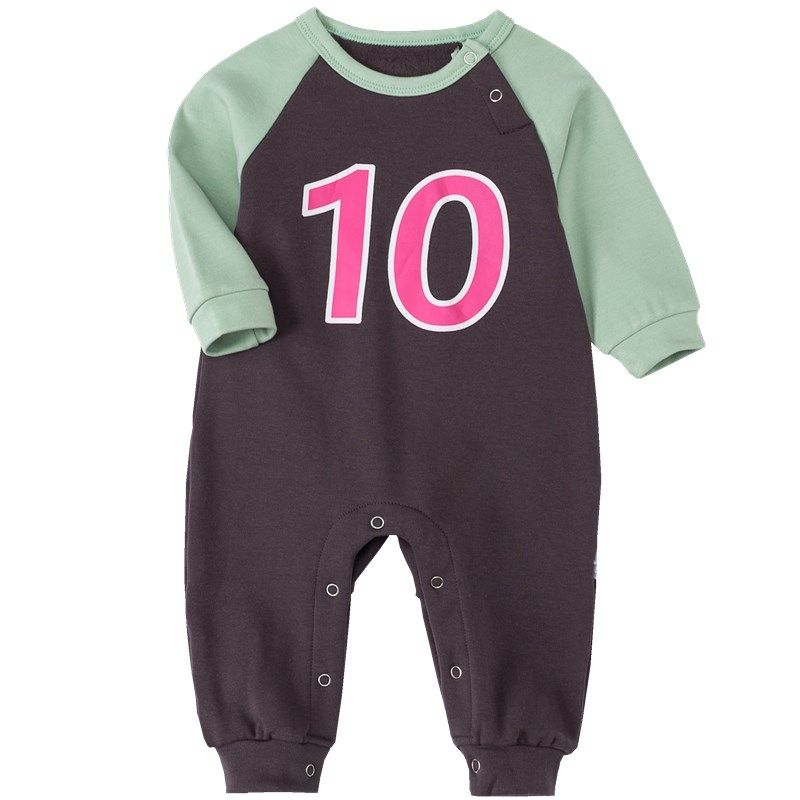 婴儿连体衣德绒男女宝宝幼儿长袖秋冬保暖冬季爬爬服加绒加厚睡衣