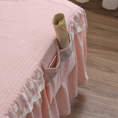 加厚夹棉冬天磨毛被套四件套 带床裙4件套床笠三件套 被罩150x200