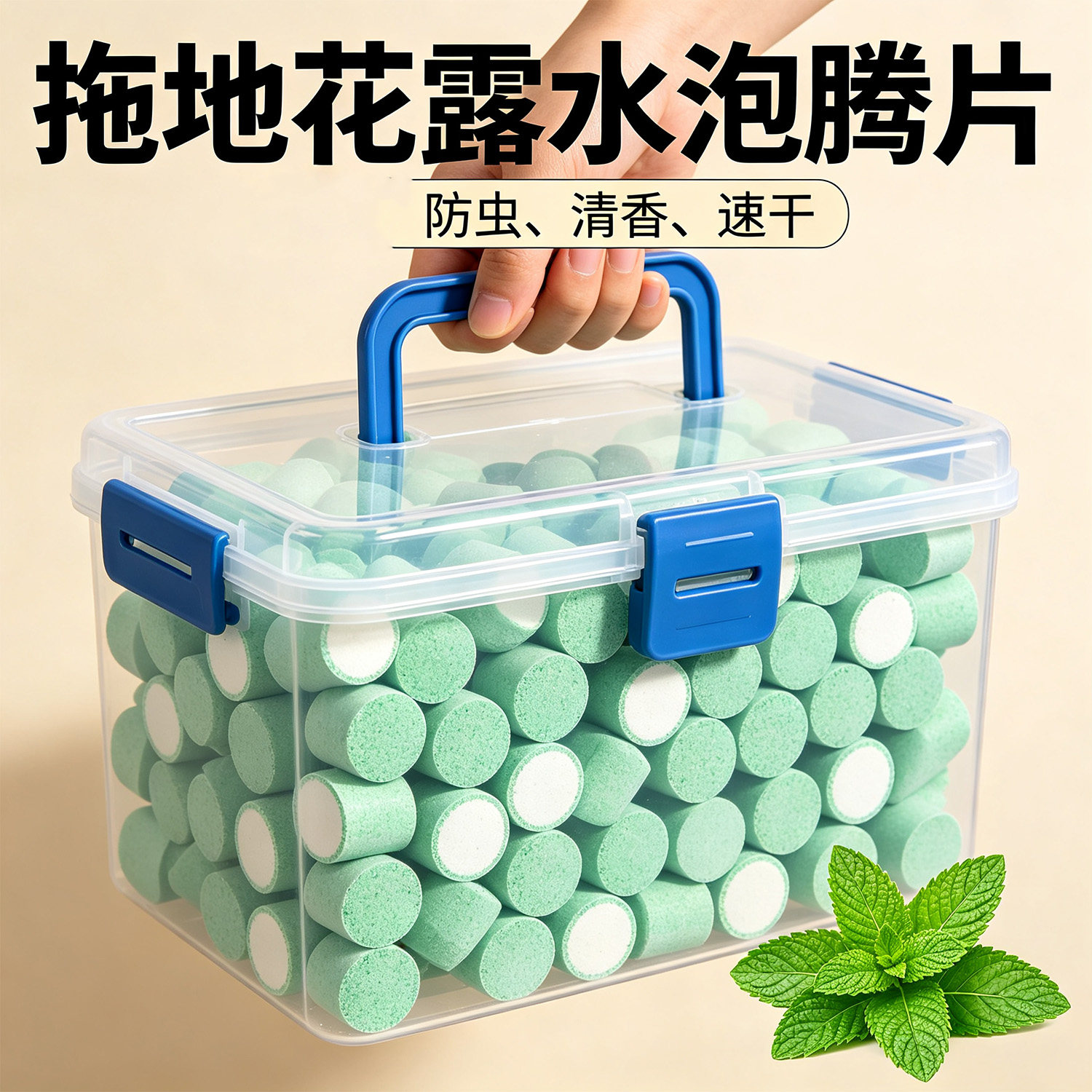 浓缩强效强力拖地专用花露水泡腾片清洁蚊虫家用宿舍酒店清洁香水