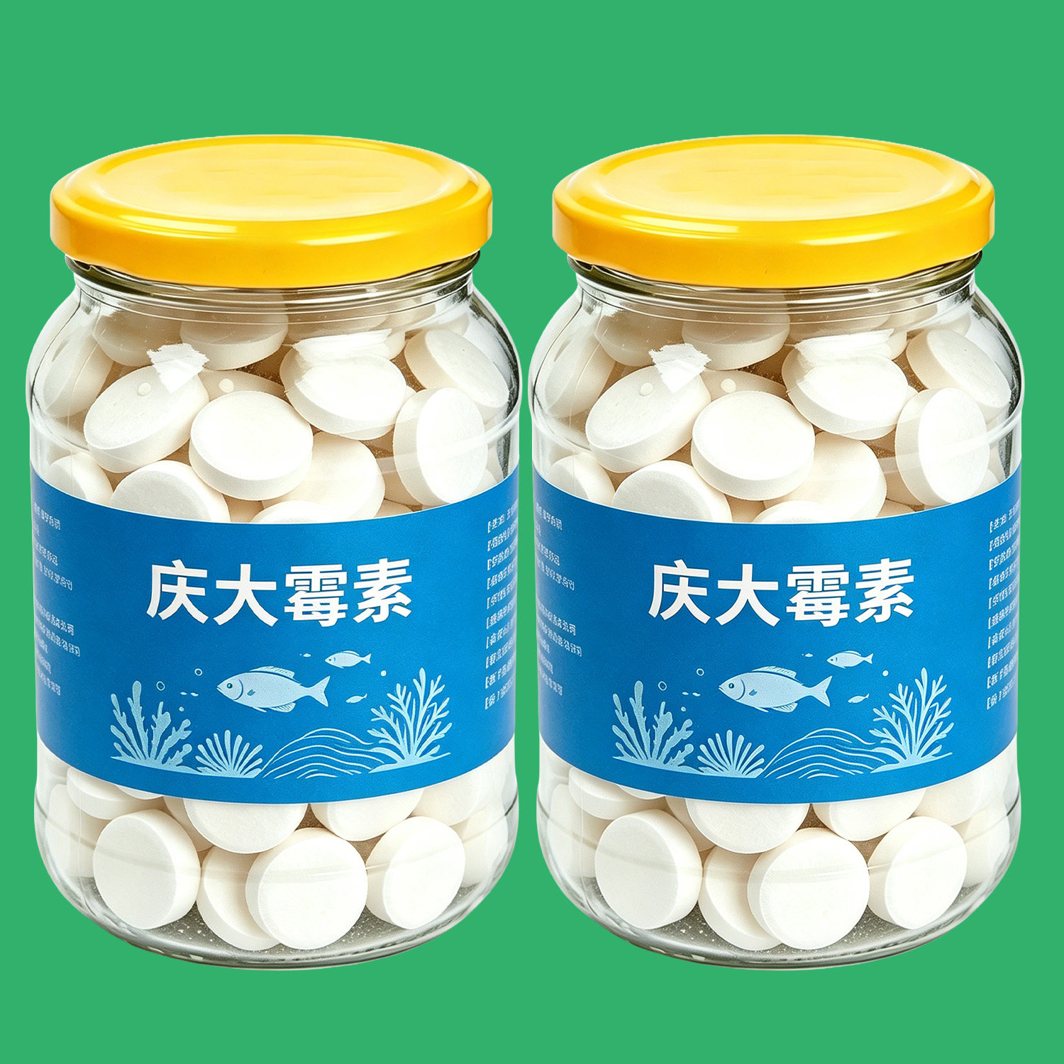 庆大霉素鱼病专用药烂身烂尾白点白毛掉磷蒙眼杀菌消炎康复除藻剂