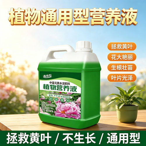 植物营养液通用型家用养花卉绿萝水培绿植多肉盆栽发财树液体肥料