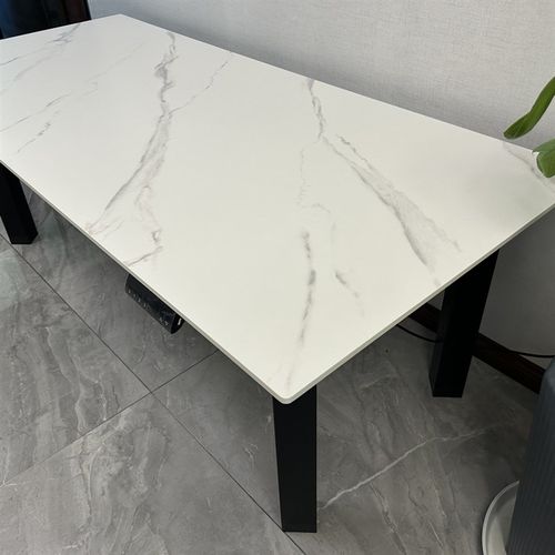 岩板升降桌四电机四腿智能电动办公学习桌电脑桌茶台茶几大板桌