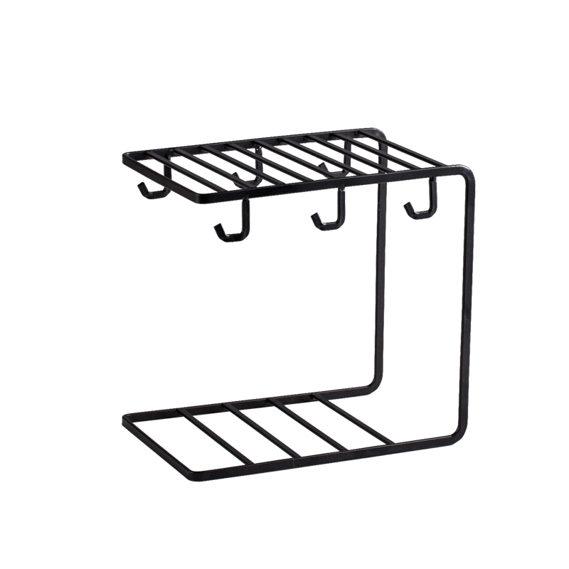 北欧杯架水杯挂架铁艺收纳沥水置物架创意家用客厅咖啡杯马克杯架