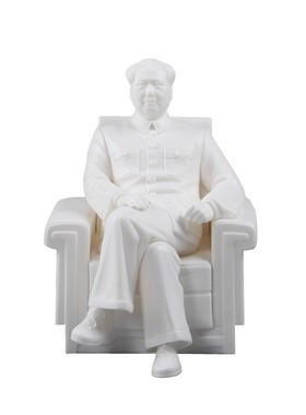 德化陶瓷毛泽东工艺品伟人毛泽东全身像坐像礼品办公家居摆件好土