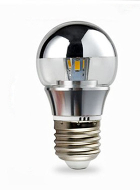 LED半电镀无影G45球泡3W/5W/7W E27/E14螺旋口魔豆吊灯光源灯泡