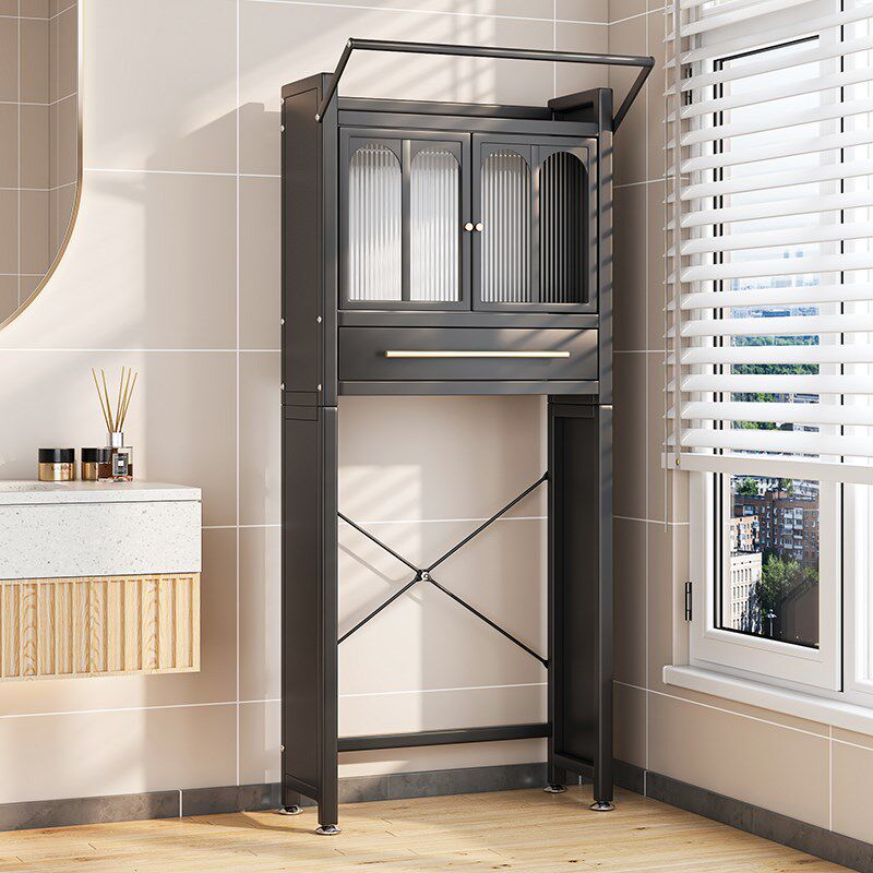 洗衣机置物架家用卫生间浴室阳台厕所洗手间落地加厚挂杆收纳架子