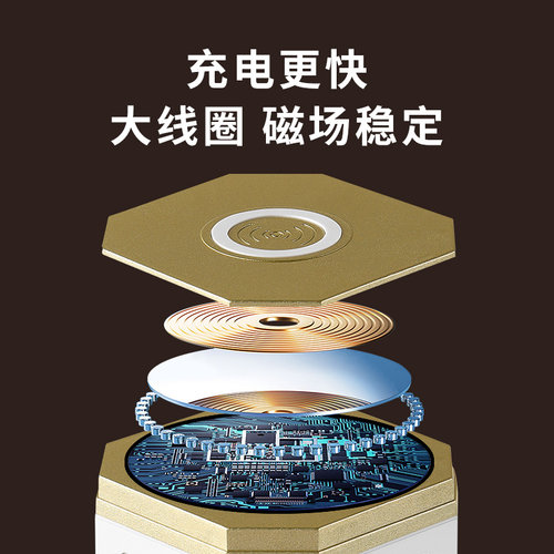 缇邦家用手机无线充电插座多功能多孔USB插排立式塔型插座插线板