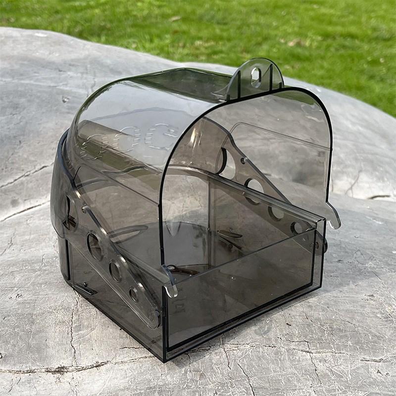 鹦鹉洗澡盆玄凤鹦鹉洗澡盆自动防逃脱鸟用洗澡盒大号鸟笼洗澡盆